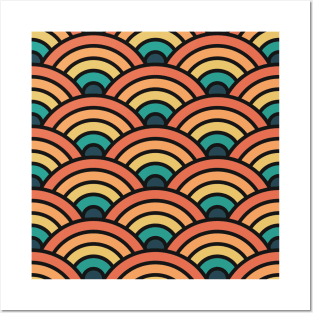 Waves Pattern Posters and Art